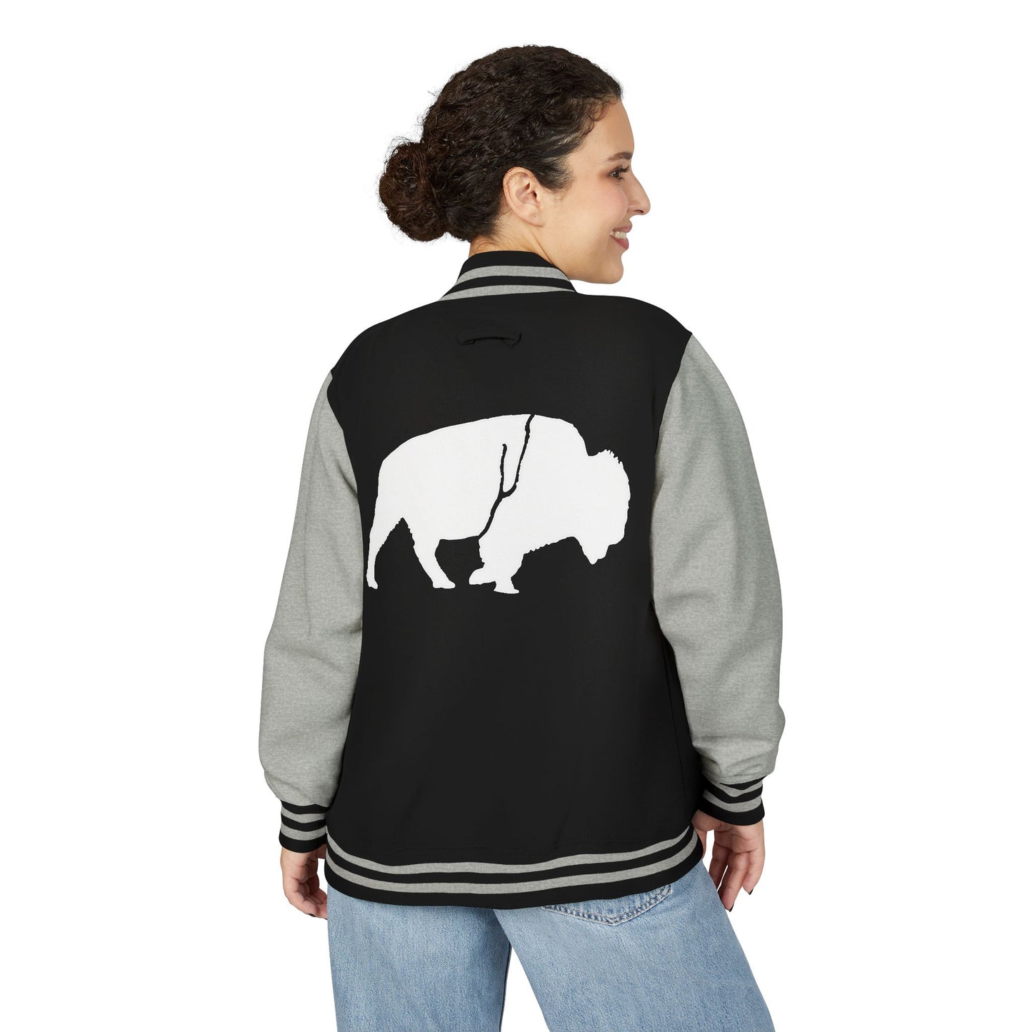 Standing Buffalo Letterman Jacket