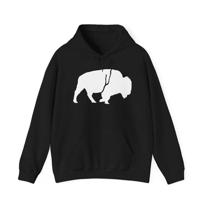 QKA Bills Backers White Standing Buffalo Hoodie