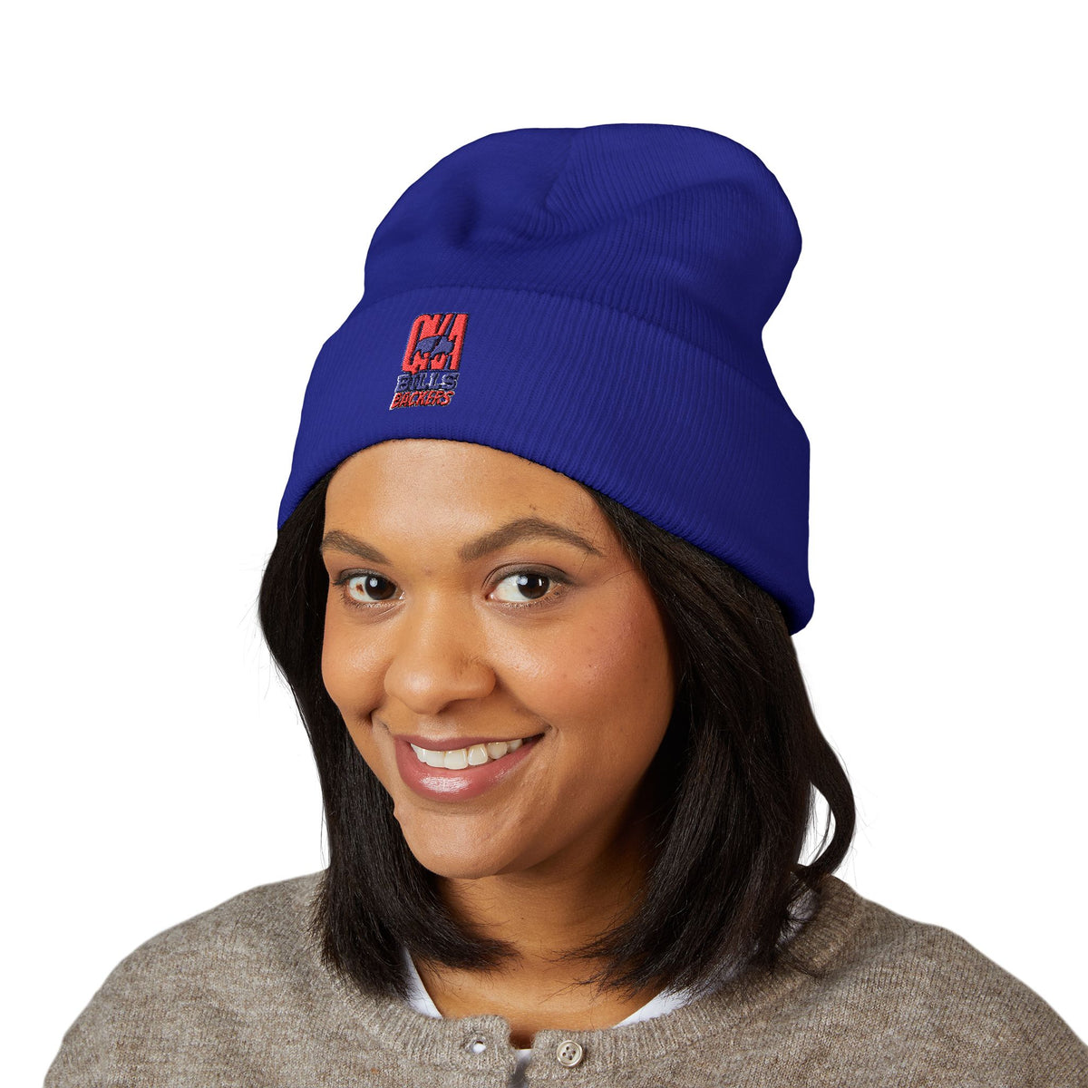 QKA Bills Backers Logo Embroidered Beanie