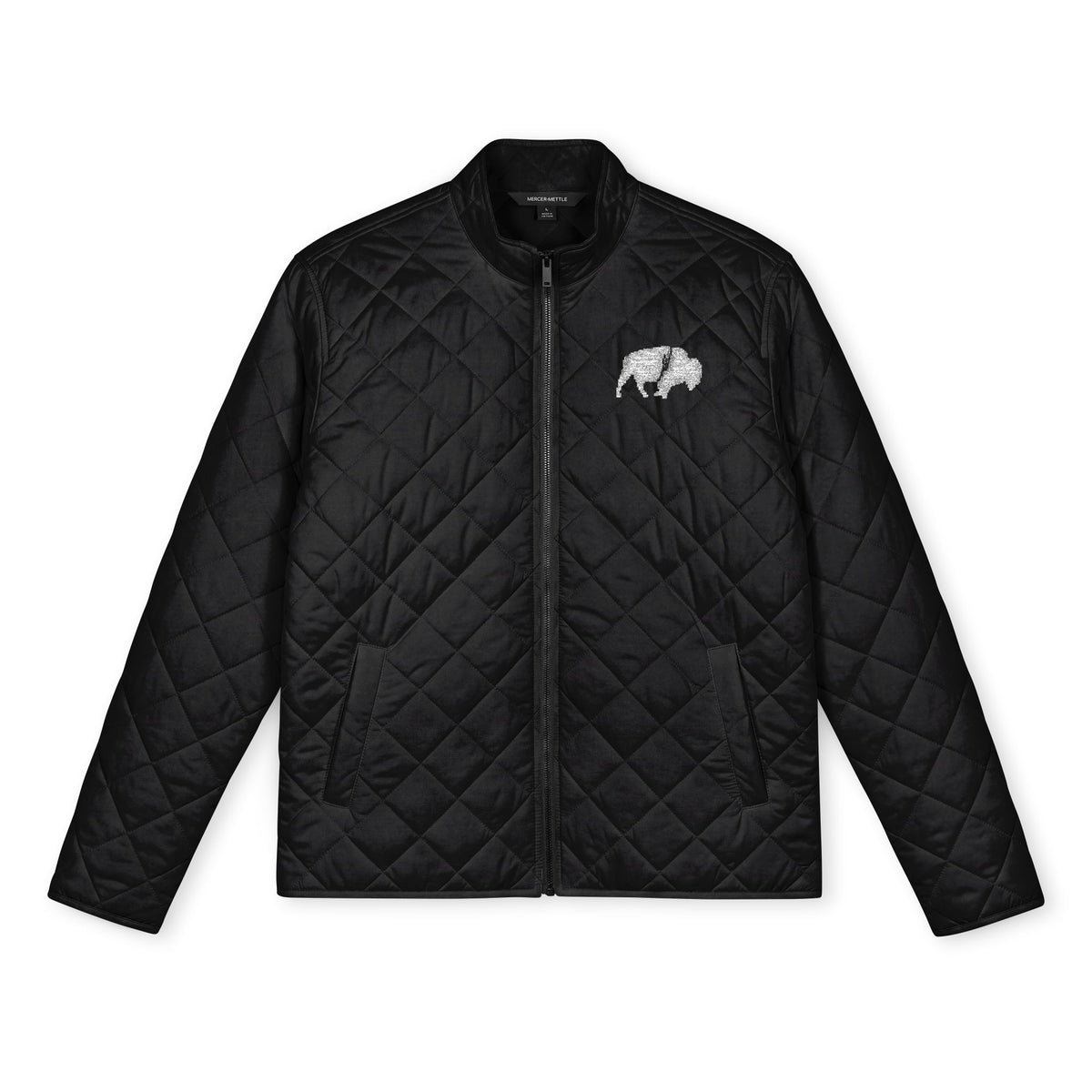 QKA Standing Buffalo Embroidered Quilted Jacket