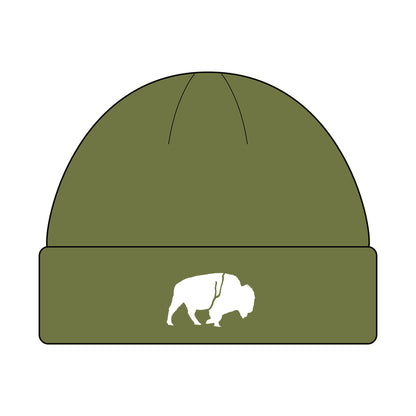 QKA Standing Buffalo Cuff Beanie
