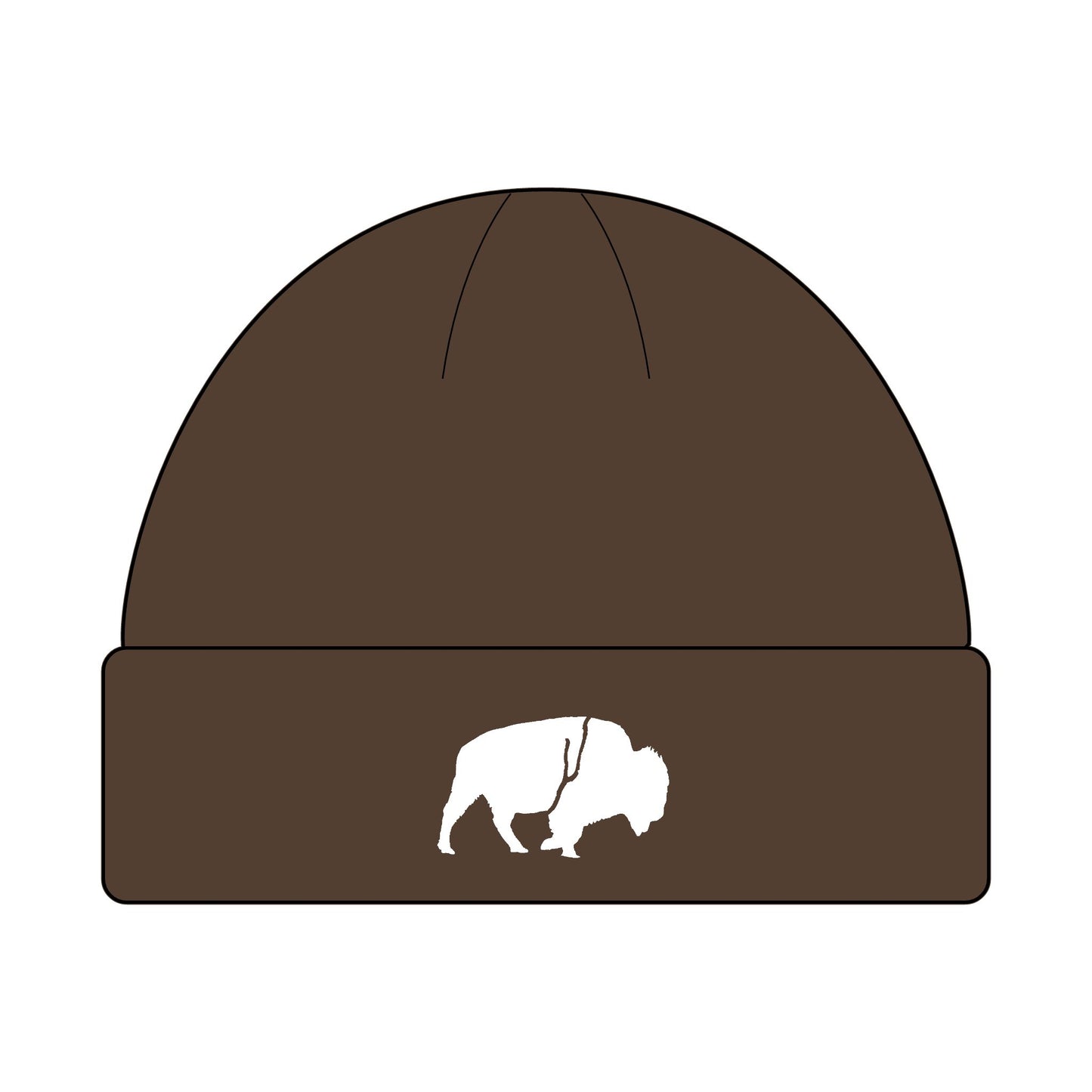 QKA Standing Buffalo Cuff Beanie