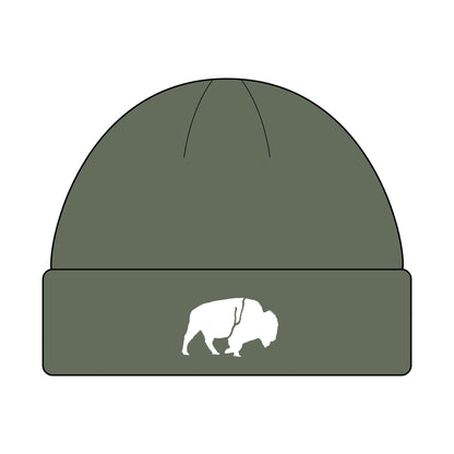 QKA Standing Buffalo Cuff Beanie