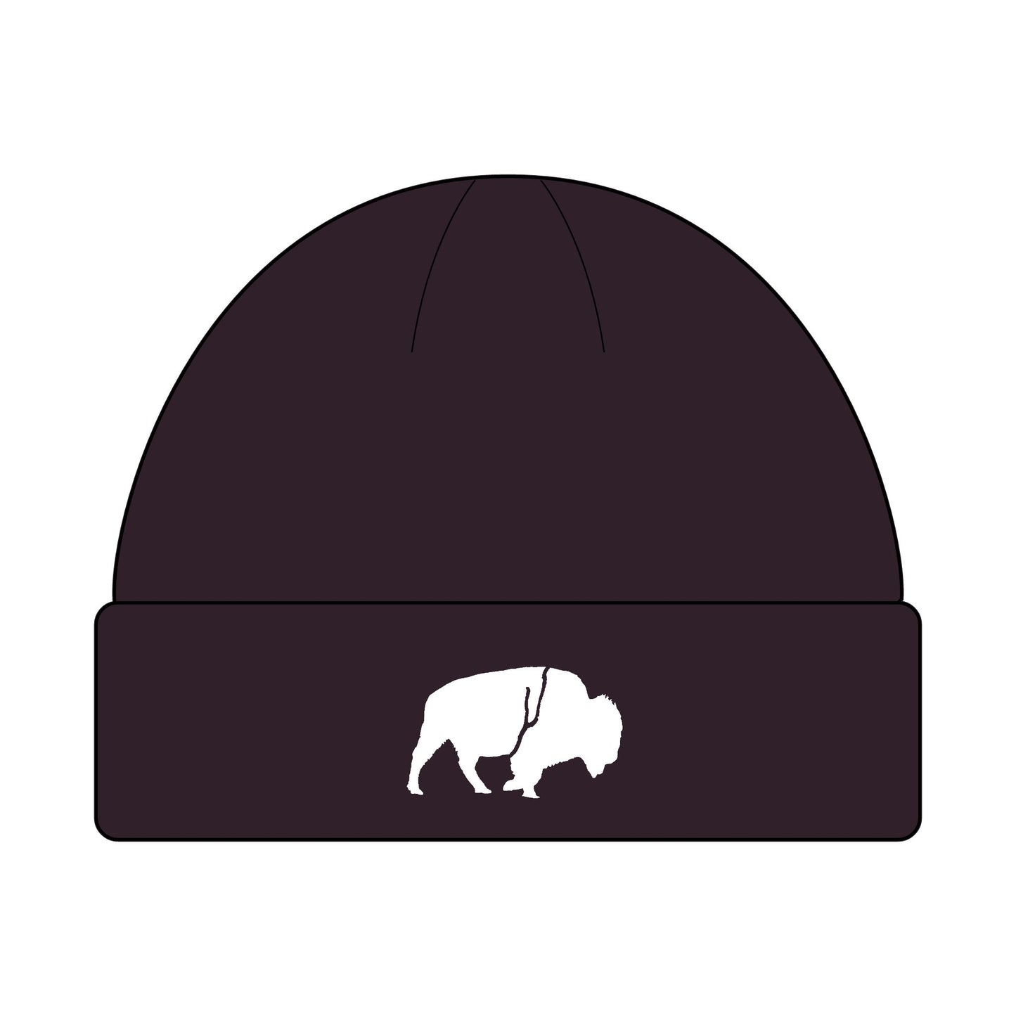 QKA Standing Buffalo Cuff Beanie