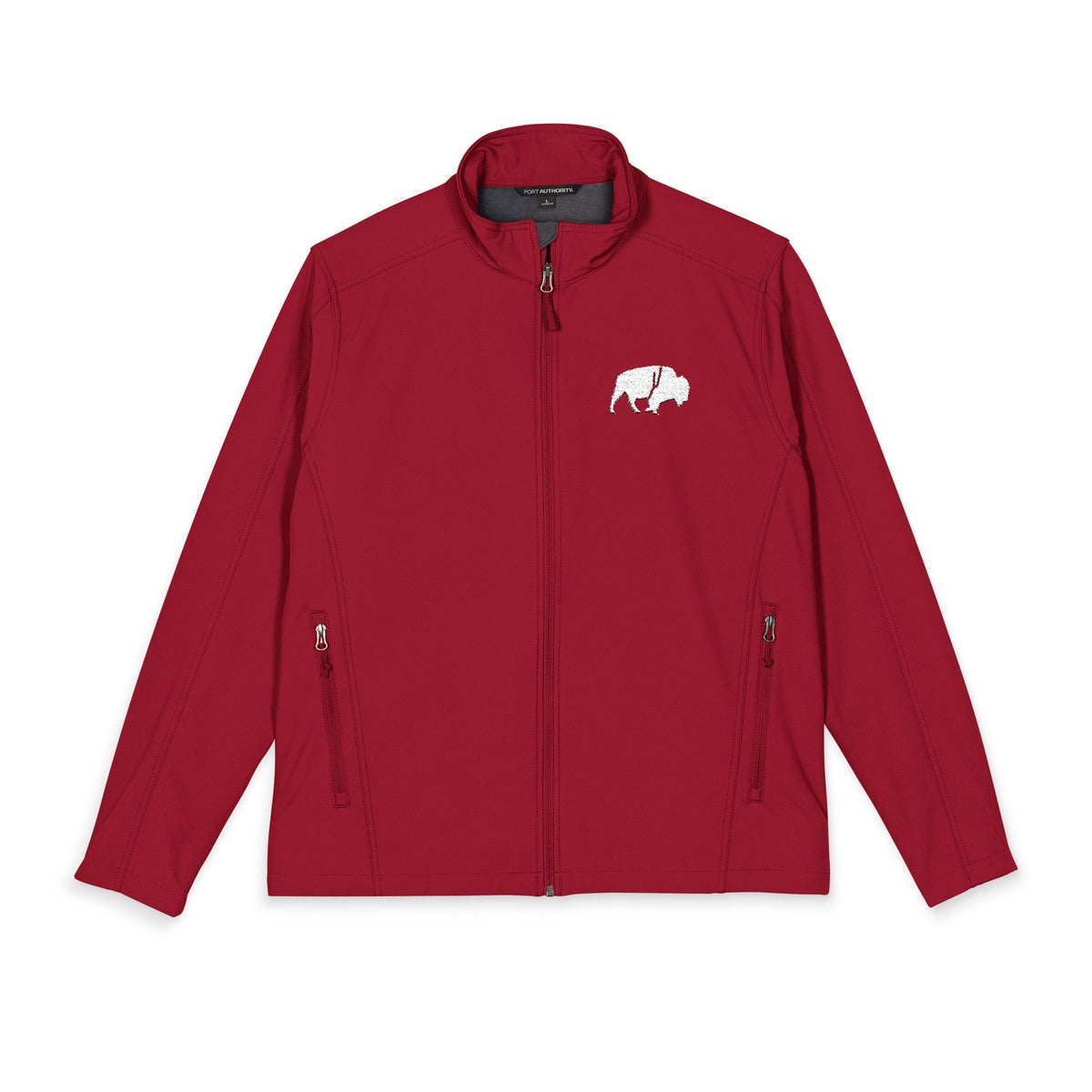 QKA Standing Buffalo Embroidered Soft Shell Jacket