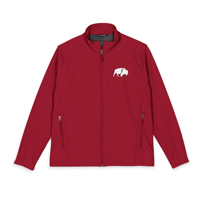 QKA Standing Buffalo Embroidered Soft Shell Jacket