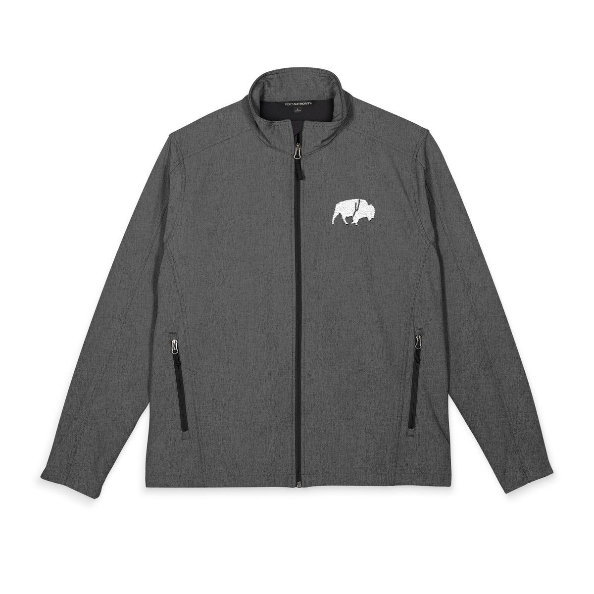 QKA Standing Buffalo Embroidered Soft Shell Jacket