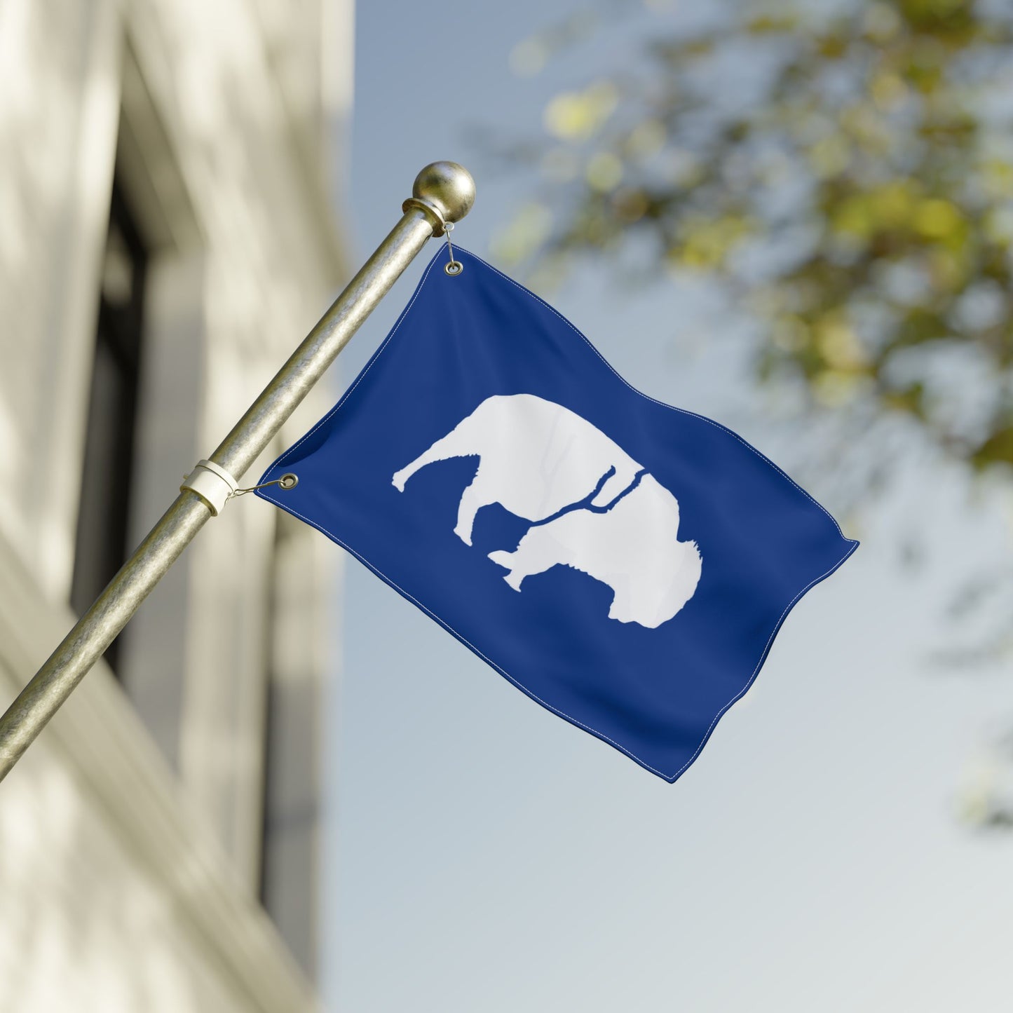 Standing Buffalo Double-Sided Flag