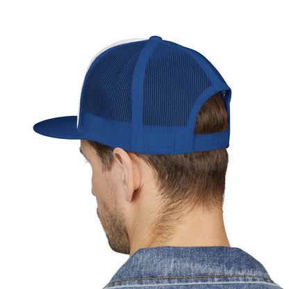 QKA Bills Backers Red Glitter Standing Buffalo Trucker Cap