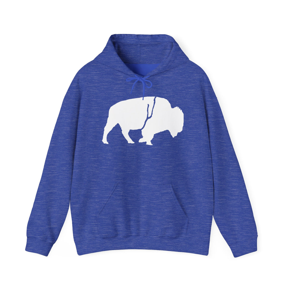 QKA Bills Backers White Standing Buffalo Hoodie