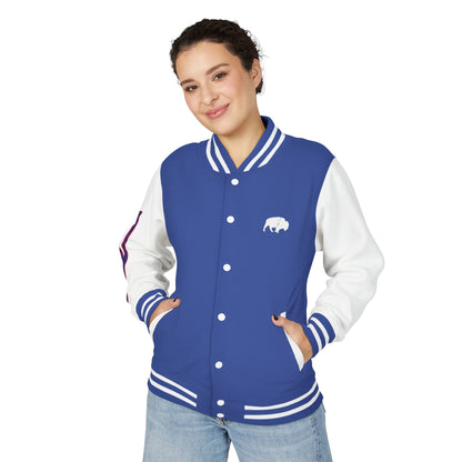 QKA Lake Standing Buffalo Letterman Jacket
