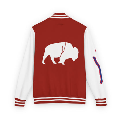 QKA Lake Standing Buffalo Letterman Jacket