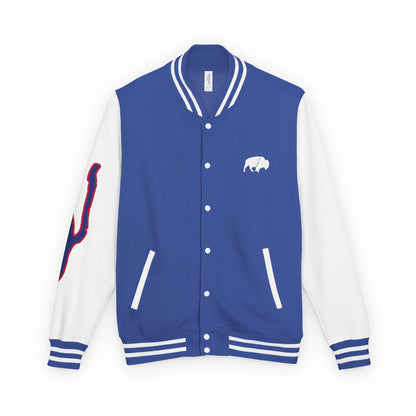 QKA Lake Standing Buffalo Letterman Jacket