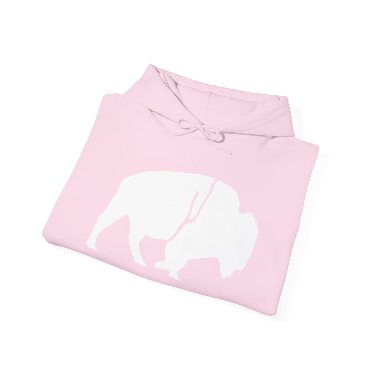 QKA Bills Backers White Standing Buffalo Hoodie
