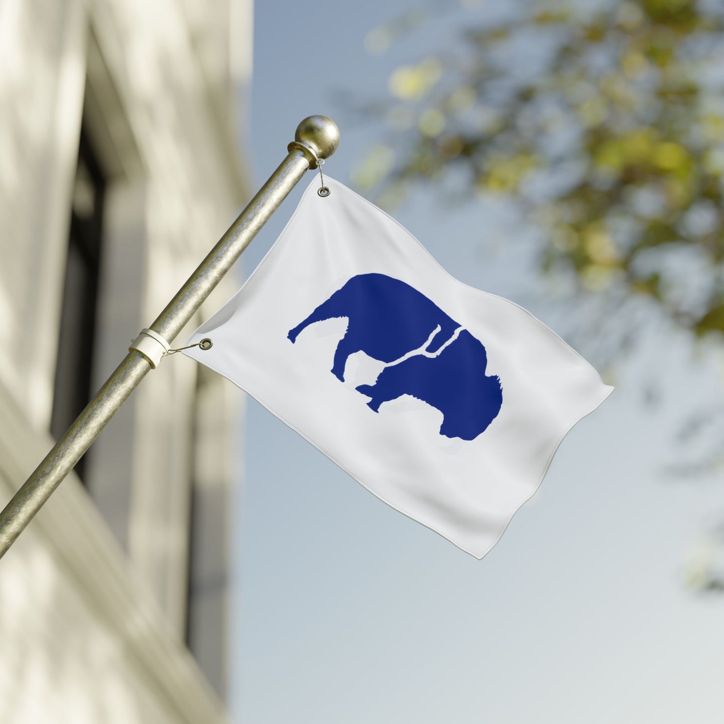 Standing Buffalo Double-Sided Flag