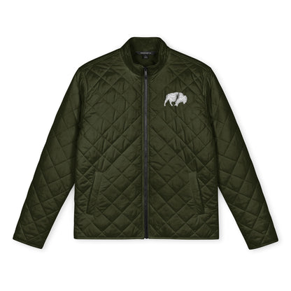 QKA Standing Buffalo Embroidered Quilted Jacket