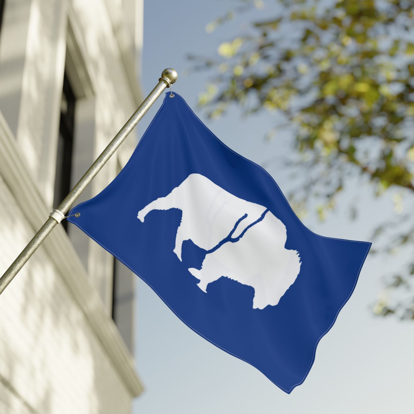 Standing Buffalo Double-Sided Flag