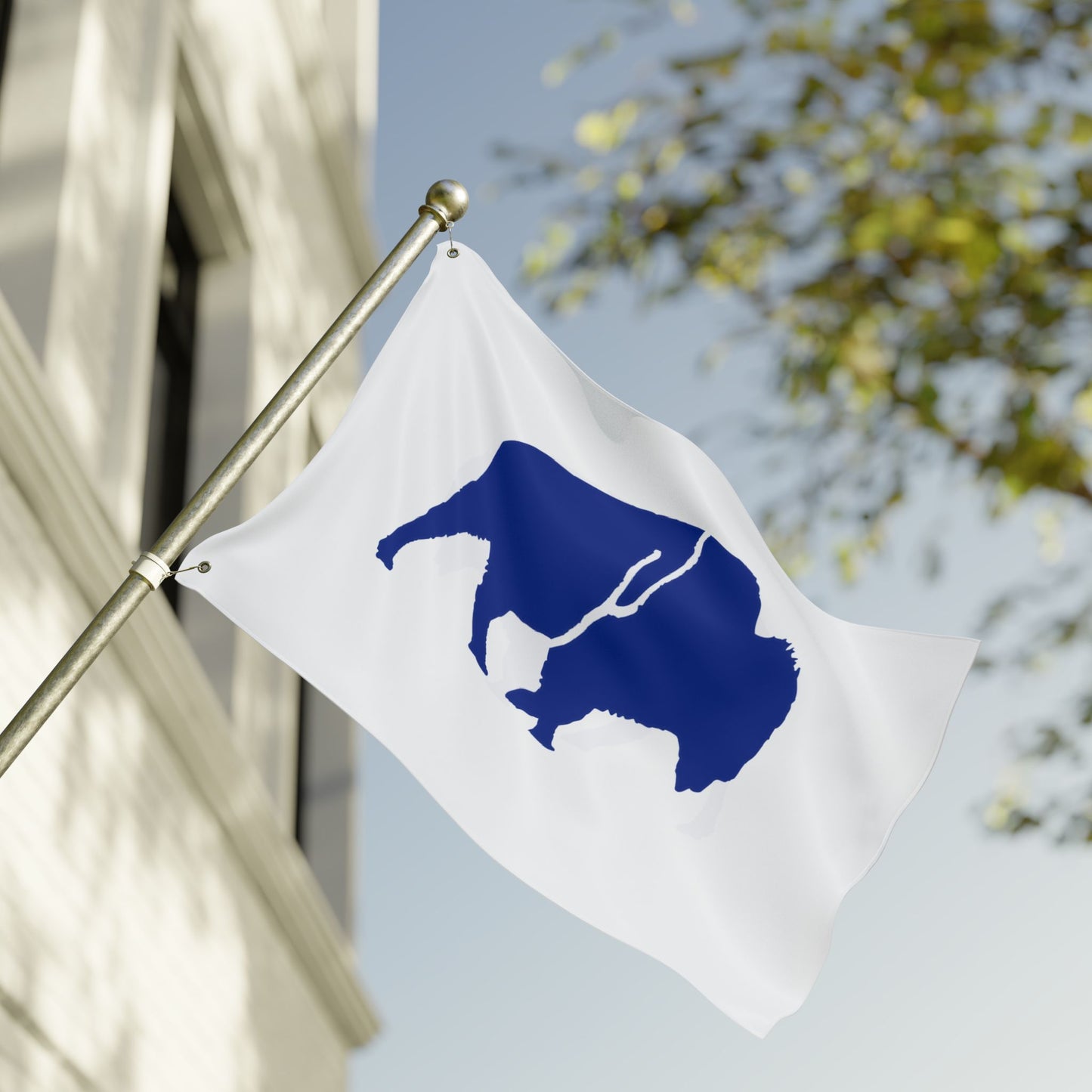 Standing Buffalo Double-Sided Flag