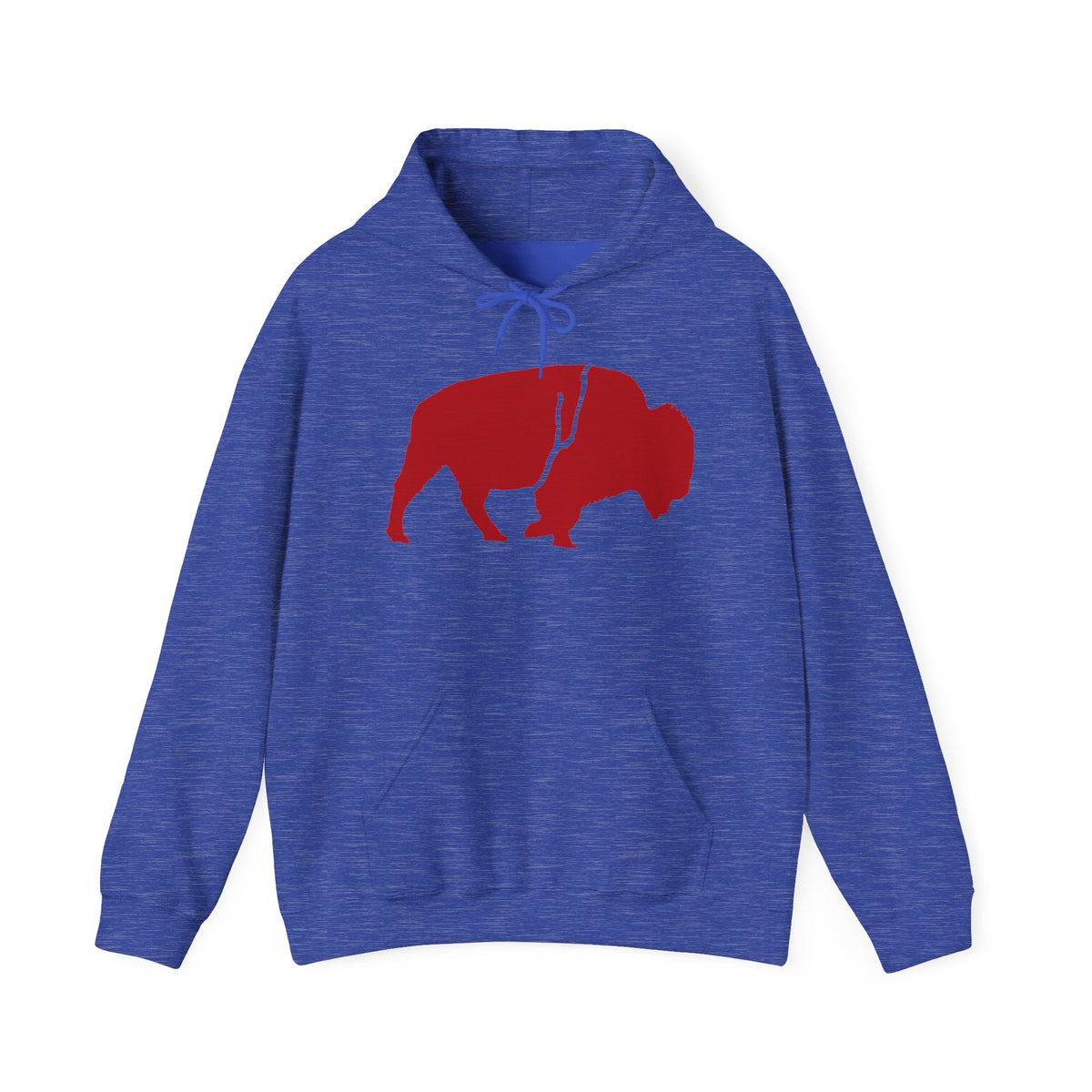 QKA Bills Backers Red Standing Buffalo Hoodie