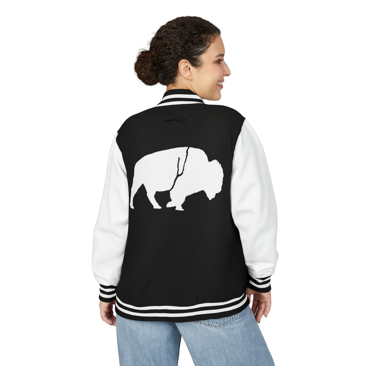 Standing Buffalo Letterman Jacket