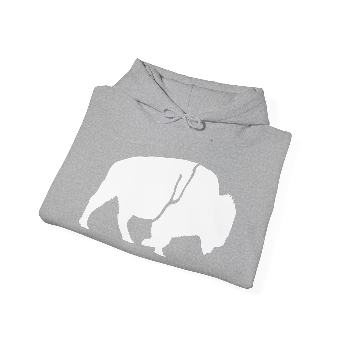 QKA Bills Backers White Standing Buffalo Hoodie