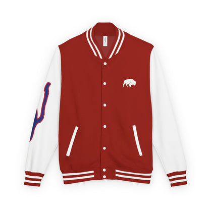 QKA Lake Standing Buffalo Letterman Jacket